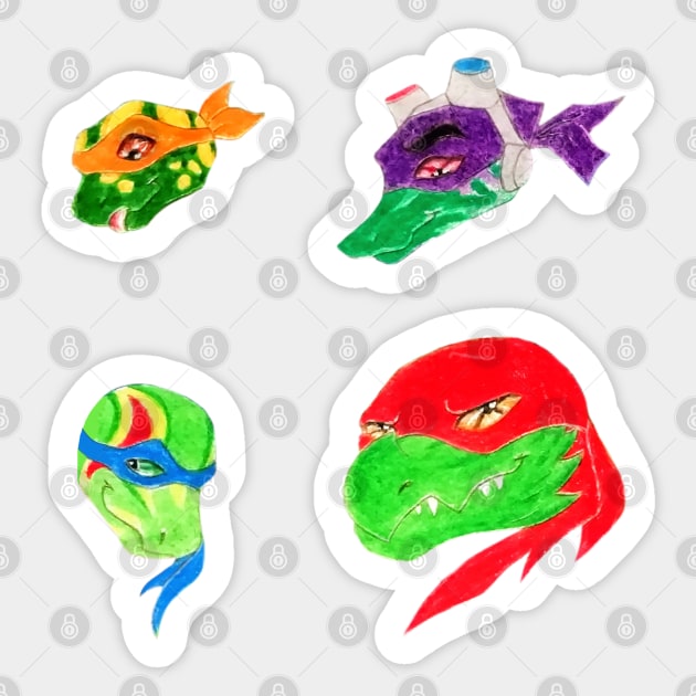 Rise of the TMNT Sticker Pack Sticker by Lycoris ArtSpark